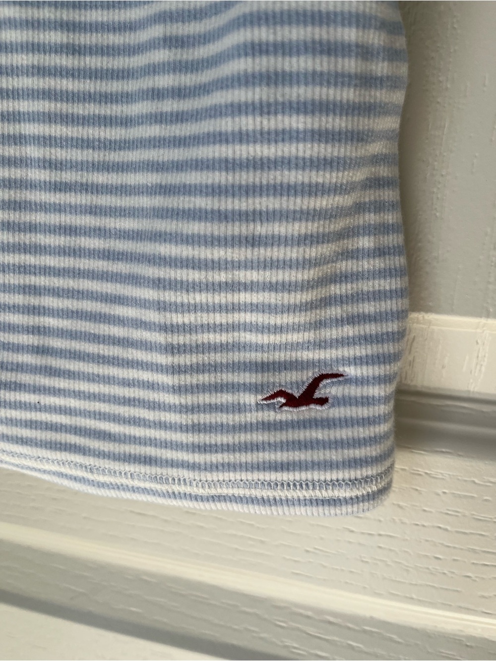 NWT Hollister Wrap Lace Trim Layering Cami Blue Stripe - Picture 7 of 9